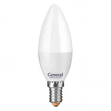 Лампа светодиодная  GENERAL Стандарт GLDEN-CF-10-230-E14-4500, E-14, 4500 К GENERAL
