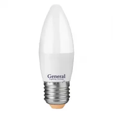 Лампа светодиодная  GENERAL Стандарт GLDEN-CF-12-230-E27-6500, E-27, 6500 К GENERAL